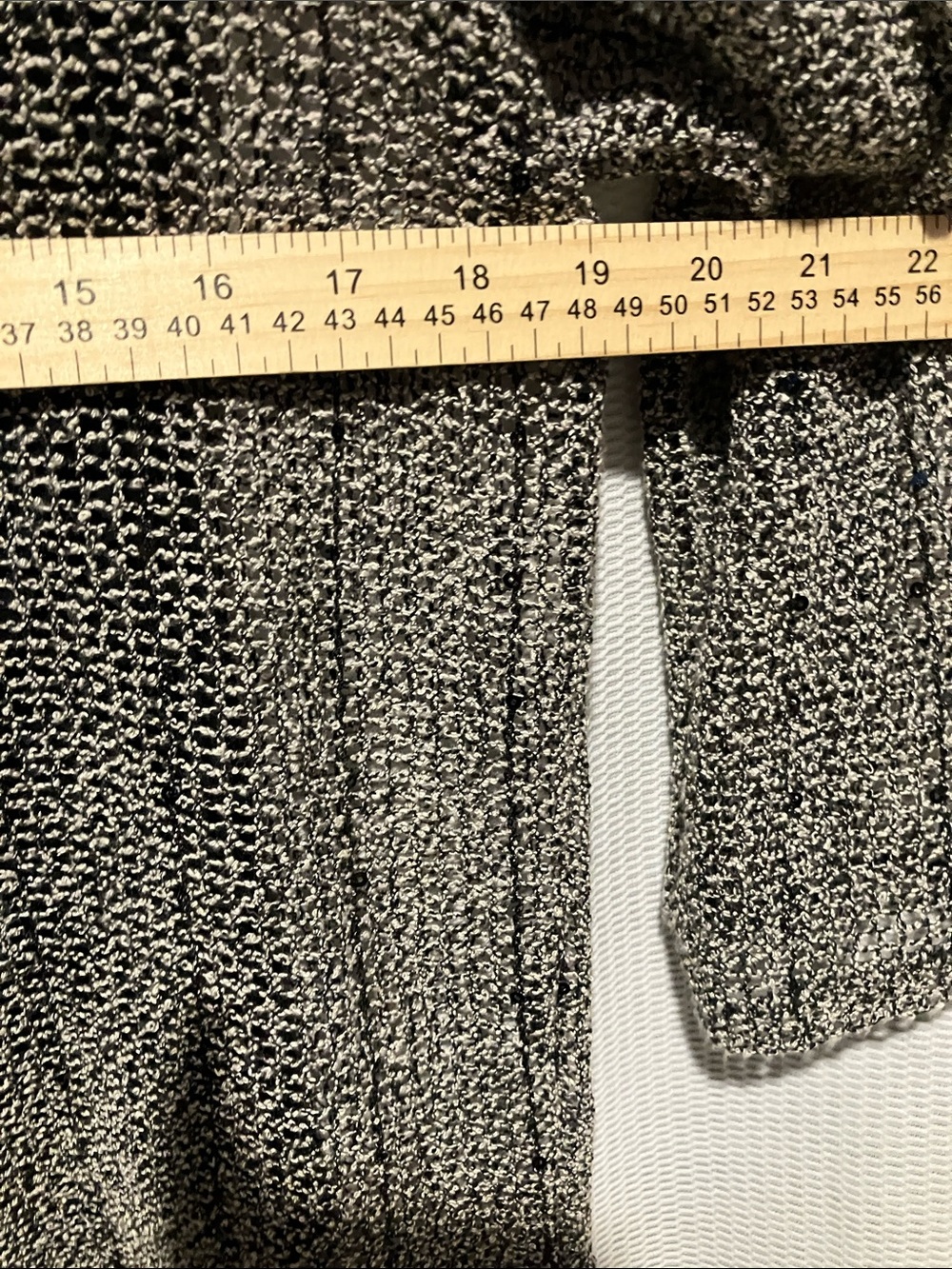 INC International Concepts Black & White Marled Knit Top - Picture 4 of 10